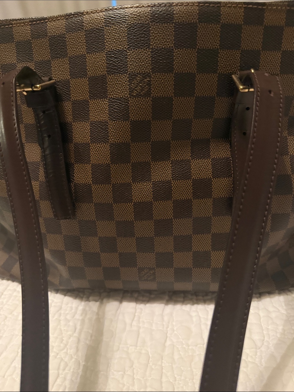 Louis Vuitton Brown Damier Ebene Canvas Tote